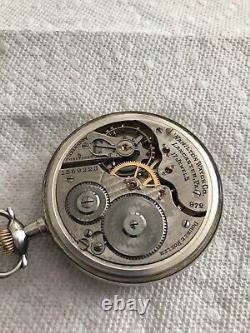 Hamilton 16 size 972 pocket watch sterling case