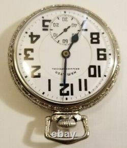 Hamilton 16S. 21 jewel adj grade 992B porcelain Railway Special dial (1946)