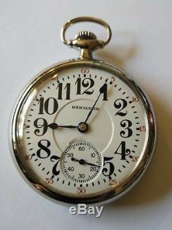 Hamilton 16S. 21 jewels (1918) grade 992 Railroad watch restored