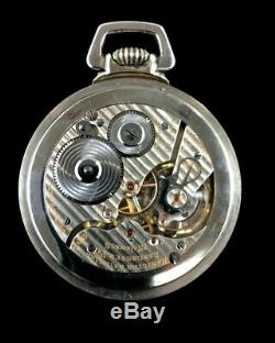 Hamilton 16s 21J 992 Railroad Pocket watch Massive Nickel Silver Case Extra Fine