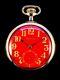 Hamilton 16s 21jewel 992 Railroad Pocket Watch Rare Crimson Red Dial Near Mint