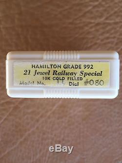 Hamilton 16s 21j 992B In An Ivory Shipping Box (M012)