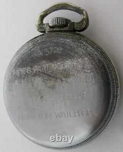 Hamilton 16s Military Pocket Watch 22 jewels 6 adj GCT original case US govt