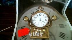 Hamilton 17 Jewels 974 open face pocket watch whit stand
