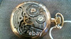 Hamilton 17 Jewels 974 open face pocket watch whit stand