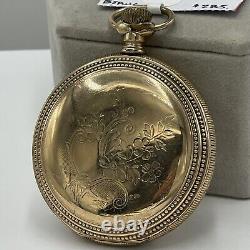 Hamilton 17J Model 925 Pocket Watch Double Row Beading Flower Engraving