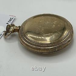 Hamilton 17J Model 925 Pocket Watch Double Row Beading Flower Engraving