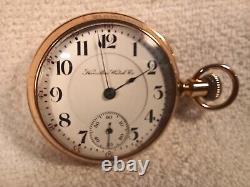 Hamilton 18 Size 17 Jewel Grade 935 Pocket Watch Salesman