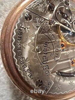 Hamilton 18 Size 17 Jewel Grade 935 Pocket Watch Salesman