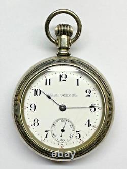 Hamilton 18 Size Grade 924 17 Jewel Open Face Pocket Watch 469147. Runs well