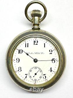 Hamilton 18 Size Grade 924 17 Jewel Open Face Pocket Watch 469147. Runs well