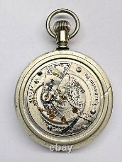 Hamilton 18 Size Grade 924 17 Jewel Open Face Pocket Watch 469147. Runs well