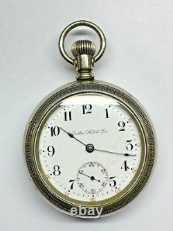 Hamilton 18 Size Grade 924 17 Jewel Open Face Pocket Watch 469147. Runs well