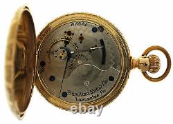 Hamilton 18s 15j Grade 929 Model 2 GF Sidewinder Full Hunter Pocket Watch 1899