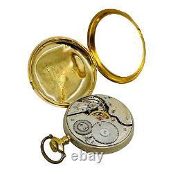 Hamilton 1911 992 Model 1 21j 16s Gold Fill Open Face Pocket Watch