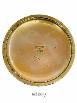 Hamilton 1918 940 Model 1 21j 18s 10k Rolled Gold Plate Open Face Pocket Watch