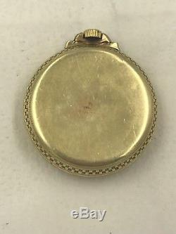 Hamilton 1930 Railroad Pocket Watch 14k Gold Filled 992 21 Jewels Double Roller