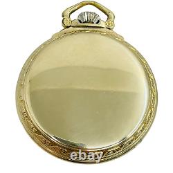 Hamilton 1946 992B 21j 16s 10k Gold Fill Open Face Pocket Watch Serviced 10/21