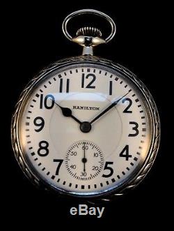 Hamilton 21 Jewel 16s 992 Railroad Pocket watch Extra Fine Fine Condition