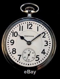 Hamilton 21 Jewel 16s 992 Railroad Pocket watch Extra Fine Fine Condition