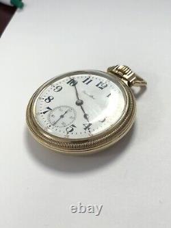 Hamilton 21 Jewel Model 992 Open Face Railroad Pocket Watch Gold Filled c. 1920s