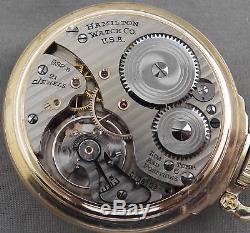 Hamilton 21 Jewel, Model 992B Railroad Grade Pocket Watch, Nice