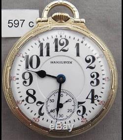 Hamilton 21 Jewel Railroad Pocket Watch, Model 992