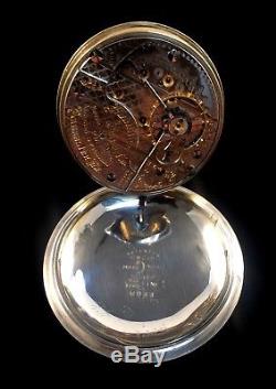 Hamilton 21J 940 18s Railroad Pocket watch Sterling Gold Engraved Case Extra Fin