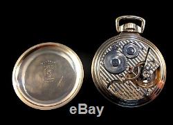 Hamilton 21J 992 16s Railroad Pocket watch Rose Gold Filled Case Extra Near Mint