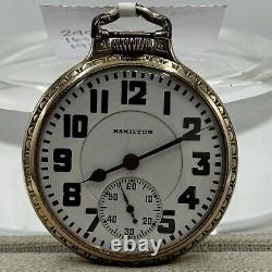 Hamilton 21J 992 Gold Center Wheel Pocket Watch