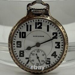 Hamilton 21J 992 Gold Center Wheel Pocket Watch