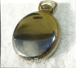 Hamilton 21j White Gold Railroad Pocket Watch And Anitique 14k Gold Chain & Fob