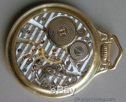 Hamilton 23 Jewel 950B Pocket Watch in 14K Solid Gold Model 17 Case