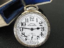 Hamilton, 23 Jewel 950b, Pocket Watch In Ivory Box, Mint State