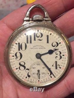 Hamilton 23j 16s 950B Railway Special Gold Filled Montgomery Dial Pocket Watch