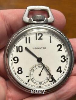 Hamilton 2974B Military Pocket Watch Circa 1941