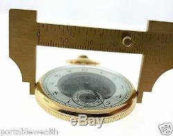 Hamilton 44mm Pocket Watch 10K GF 17j Fancy Dial HB 793 Excellent Shape