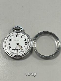 Hamilton 4992B 16S 22 Jewel 1941 U. S. GOVT Military 24 Hour Dial Pocket Watch