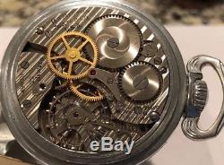 Hamilton 4992B 22 jewel GCT 24 HR Pocket Watch Military needs balance staff