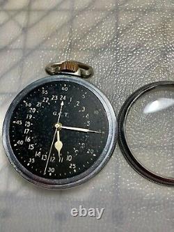 Hamilton 4992B G. C. T. Pocket Watch U. S. 4C95171 Navigation Military