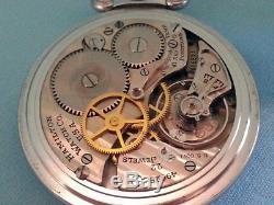 Hamilton 4992B Military 24 Hr Dial Pocket Watch-1941 WW2 Era-Pristine Condition