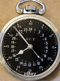 Hamilton 4992B U. S. Military Pilots Navigation Watch 22 Jewels