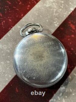 Hamilton 4992B US Military WWII AN-5740 GCT Pocket Watch, Free Shipping