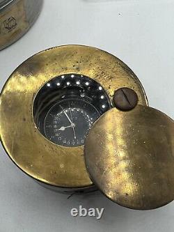 Hamilton 4992B US Military WWII GCT Pocket Watch Complete Set Carrying Case 3 P