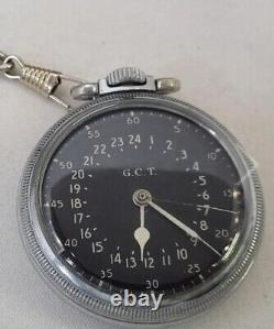 Hamilton 4992b 16s 22j Military Pocket Watch 24 Hour Navigation Master An 5740-1