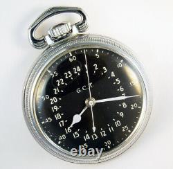 Hamilton 4992b 22 Jewel 16s Military Navigation Master Pocket Watch