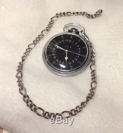 Hamilton 4992b 24 Hour Military Pocket Watch In Great Working Condition Rare