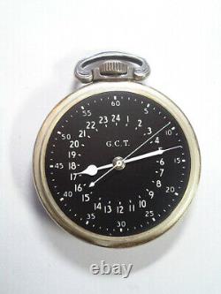Hamilton. 800 Silver Case 4992B 22-Jewel Pocket Watch pw-61