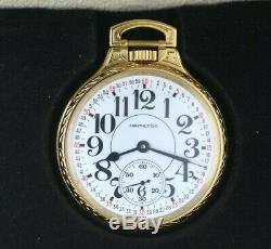 Hamilton 892 Mens 17J Bar Over Crown Pocket Watch MINT With Box