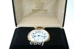 Hamilton 892 Mens 17J Bar Over Crown Pocket Watch MINT With Box